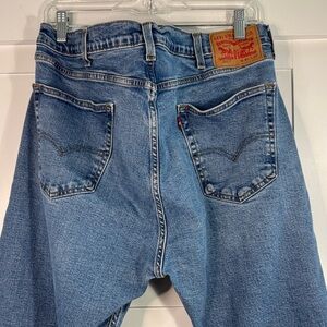Levi's 505 40x32 Medium Blue Denim Jeans with Back Pocket Patch